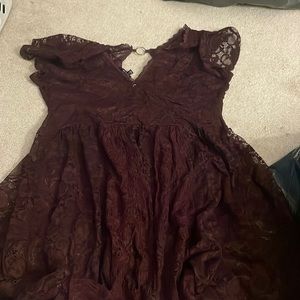 Lace Maroon dress